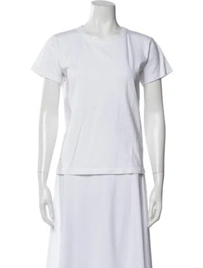 Pre-owned Leset Crew Neck Short Sleeve T-shirt In White