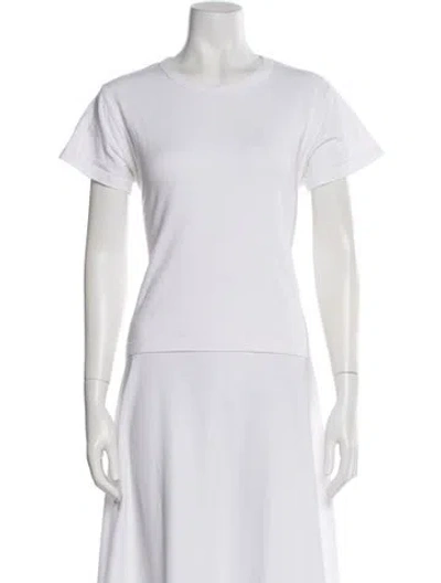 Pre-owned Leset Crew Neck Short Sleeve T-shirt In White