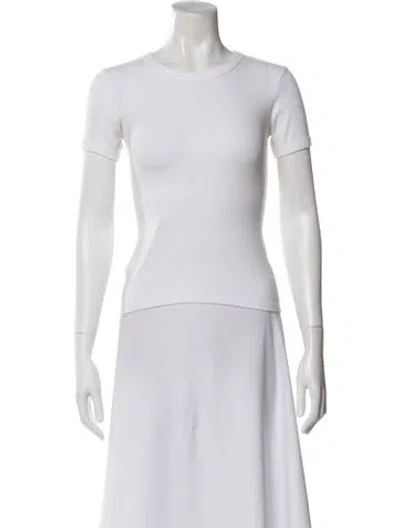 Pre-owned Leset Crew Neck Short Sleeve T-shirt In White