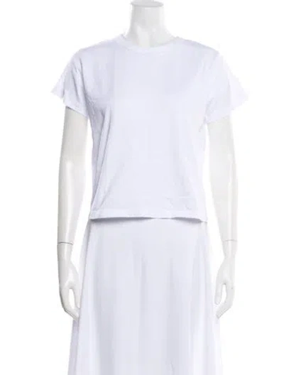 Pre-owned Leset Crew Neck Short Sleeve T-shirt In White