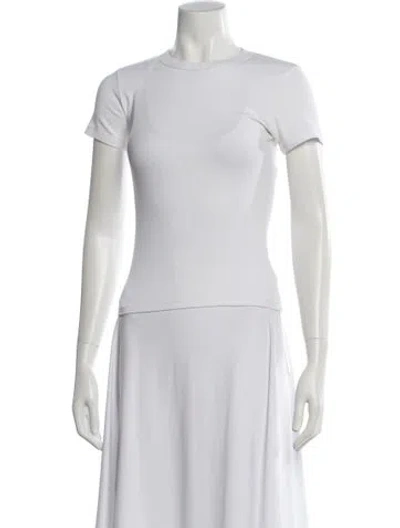 Pre-owned Leset Crew Neck Short Sleeve T-shirt In White