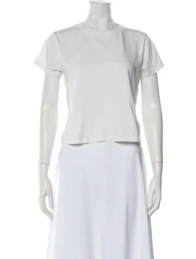 Pre-owned Leset Crew Neck Short Sleeve T-shirt In White