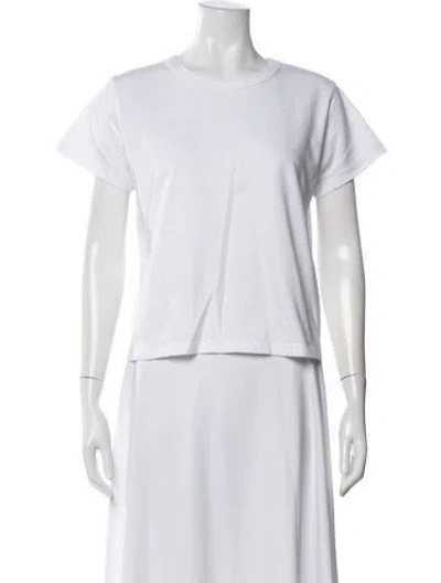 Pre-owned Leset Crew Neck Short Sleeve T-shirt In White