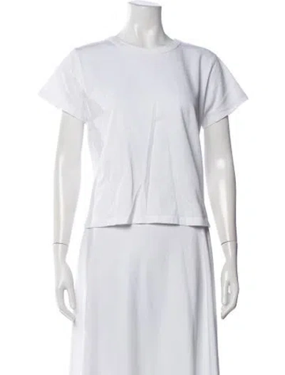 Pre-owned Leset Crew Neck Short Sleeve T-shirt In White
