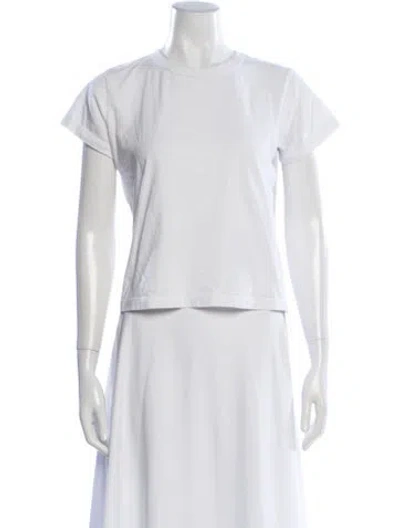 Pre-owned Leset Crew Neck Short Sleeve T-shirt In White