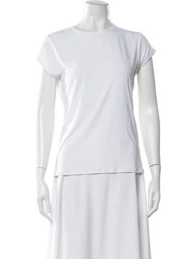 Pre-owned Leset Crew Neck Short Sleeve T-shirt In White