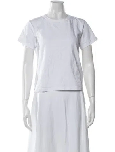 Pre-owned Leset Crew Neck Short Sleeve T-shirt In White