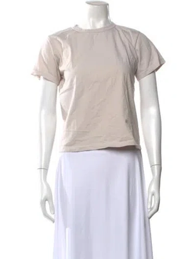 Pre-owned Leset Crew Neck Short Sleeve T-shirt In White