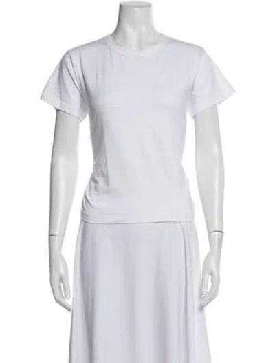 Pre-owned Leset Crew Neck Short Sleeve T-shirt In White