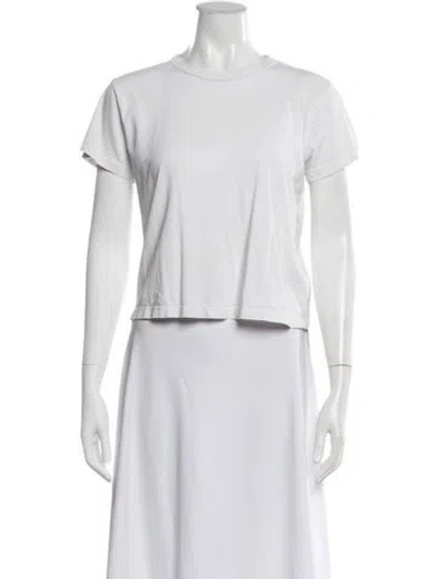 Pre-owned Leset Crew Neck Short Sleeve T-shirt In White