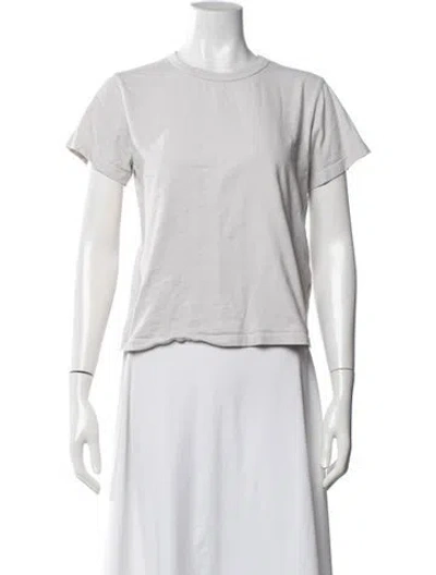 Pre-owned Leset Crew Neck Short Sleeve T-shirt In White
