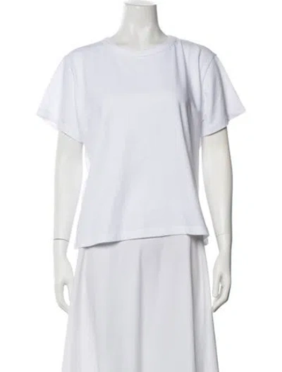 Pre-owned Leset Crew Neck Short Sleeve T-shirt In White