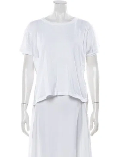 Pre-owned Leset Crew Neck Short Sleeve T-shirt In White