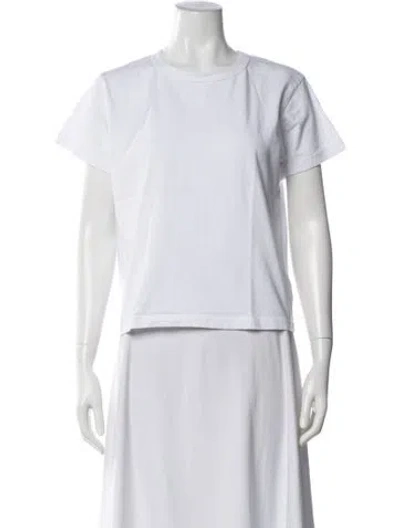 Pre-owned Leset Crew Neck Short Sleeve T-shirt In White