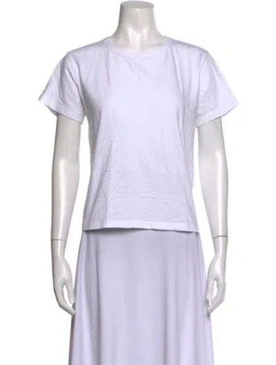 Pre-owned Leset Crew Neck Short Sleeve T-shirt In White