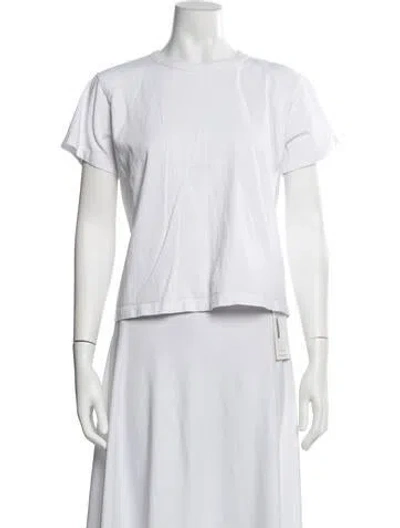 Pre-owned Leset Crew Neck Short Sleeve T-shirt In White