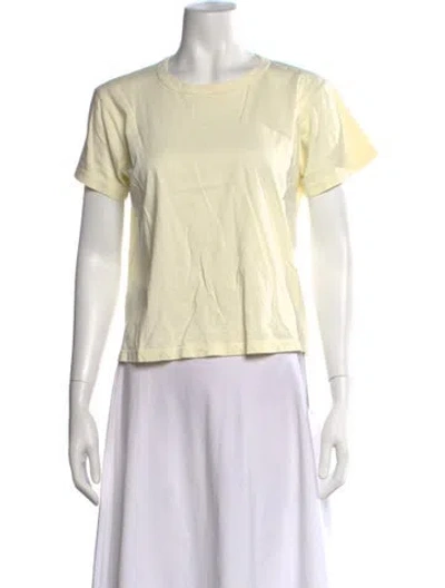 Pre-owned Leset Crew Neck Short Sleeve T-shirt In Yellow