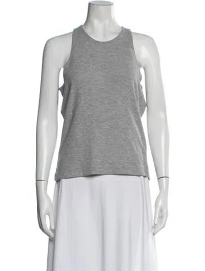 Pre-owned Leset Crew Neck Sleeveless Top W/ Tags In Grey