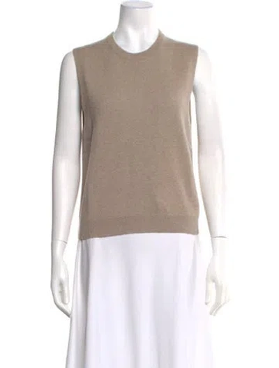 Pre-owned Leset Crew Neck Sleeveless Top W/ Tags In Neutral