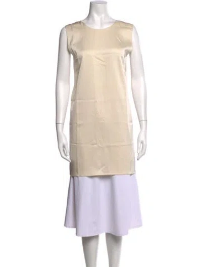 Pre-owned Leset Crew Neck Sleeveless Tunic W/ Tags In Neutral