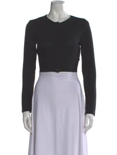 Pre-owned Leset Crew Neck Sweater In Black
