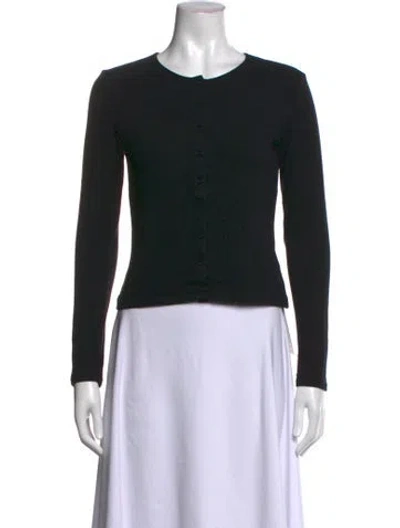 Pre-owned Leset Crew Neck Sweater In Black
