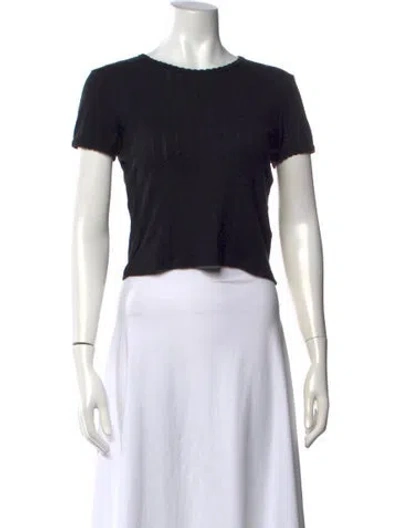 Pre-owned Leset Crew Neck Sweater In Black