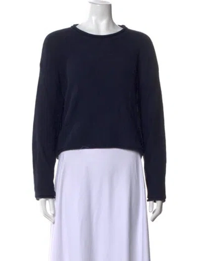 Pre-owned Leset Crew Neck Sweater In Blue
