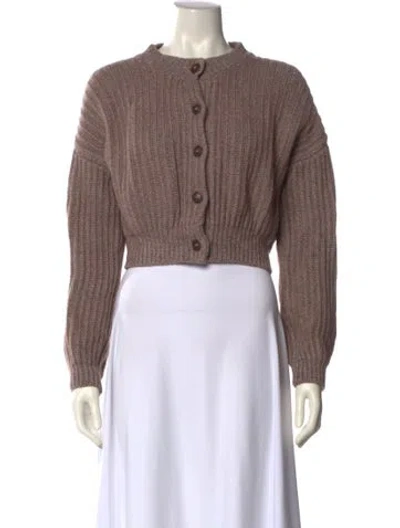 Pre-owned Leset Crew Neck Sweater In Brown