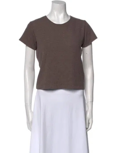 Pre-owned Leset Crew Neck Sweater In Brown