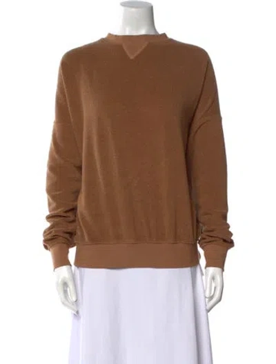 Pre-owned Leset Crew Neck Sweater In Brown