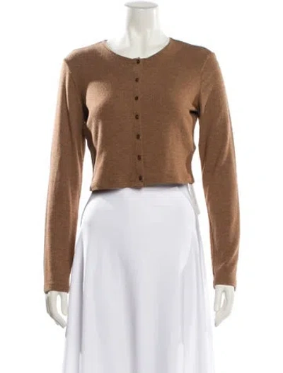 Pre-owned Leset Crew Neck Sweater In Brown