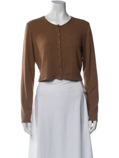 Pre-owned Leset Crew Neck Sweater In Brown