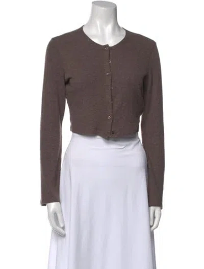 Pre-owned Leset Crew Neck Sweater In Brown