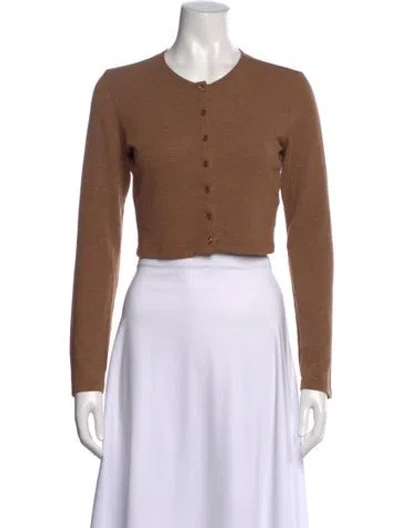 Pre-owned Leset Crew Neck Sweater In Brown