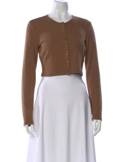 Pre-owned Leset Crew Neck Sweater In Brown