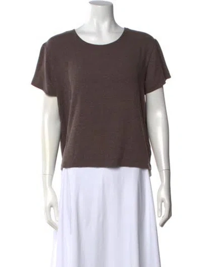 Pre-owned Leset Crew Neck Sweater In Brown