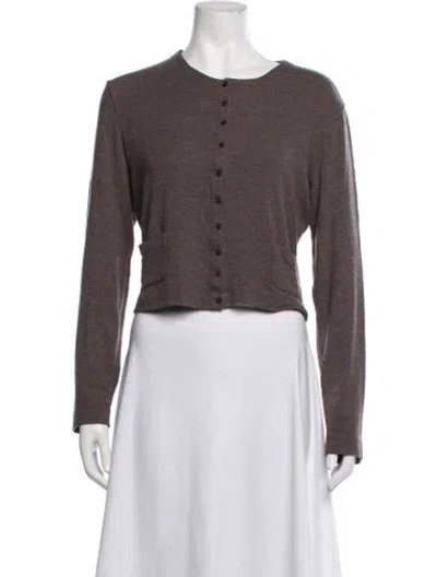 Pre-owned Leset Crew Neck Sweater In Brown