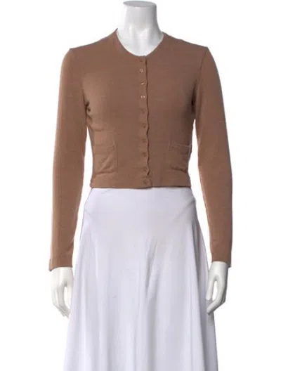 Pre-owned Leset Crew Neck Sweater In Brown