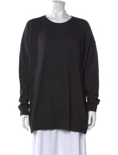 Pre-owned Leset Crew Neck Sweater In Gray