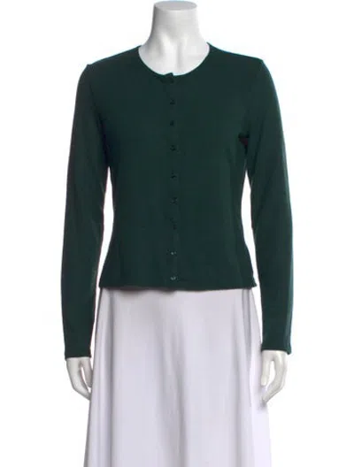 Pre-owned Leset Crew Neck Sweater In Green