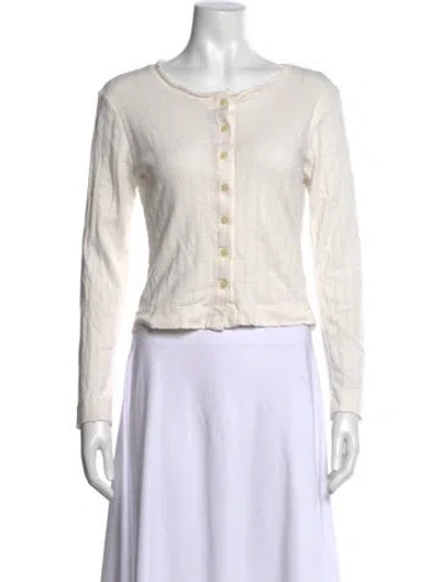 Pre-owned Leset Crew Neck Sweater In Neutral