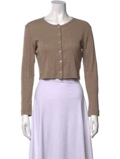 Pre-owned Leset Crew Neck Sweater In Neutrals