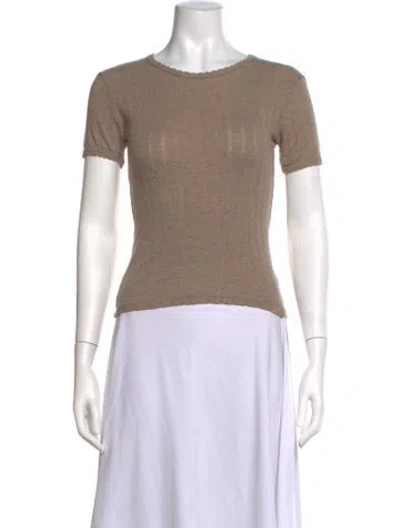 Pre-owned Leset Crew Neck Sweater In Neutrals