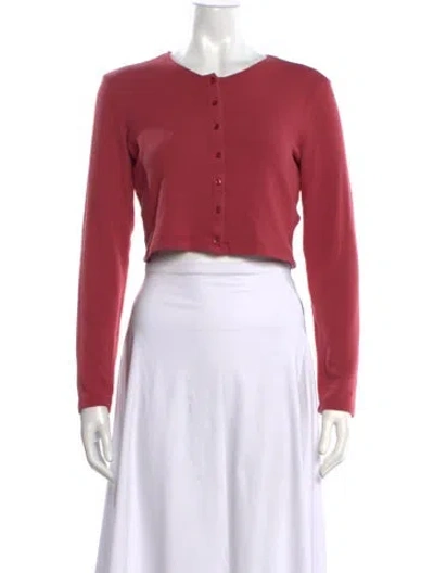 Pre-owned Leset Crew Neck Sweater In Pink