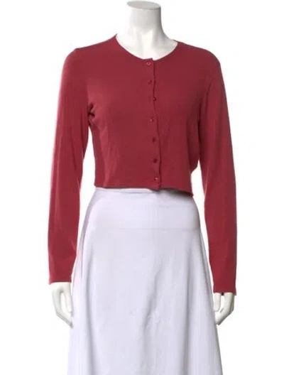 Pre-owned Leset Crew Neck Sweater In Red