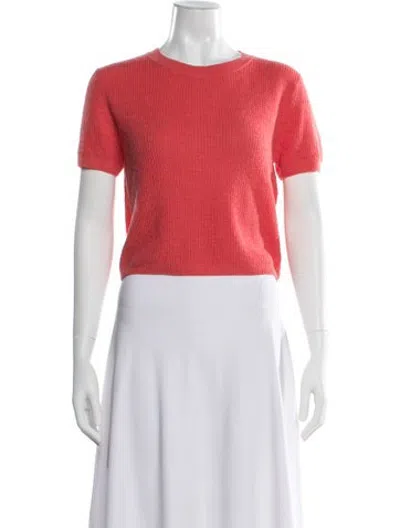 Pre-owned Leset Crew Neck Sweater In Red