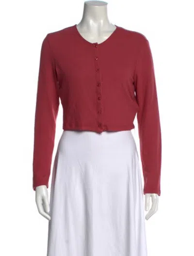 Pre-owned Leset Crew Neck Sweater In Red