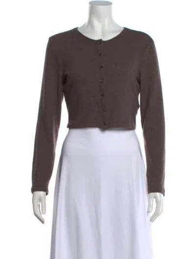 Pre-owned Leset Crew Neck Sweater W/ Tags In Brown
