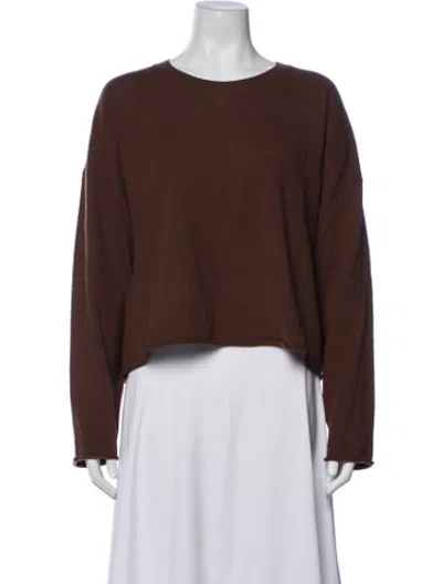 Pre-owned Leset Crew Neck Sweater W/ Tags In Brown